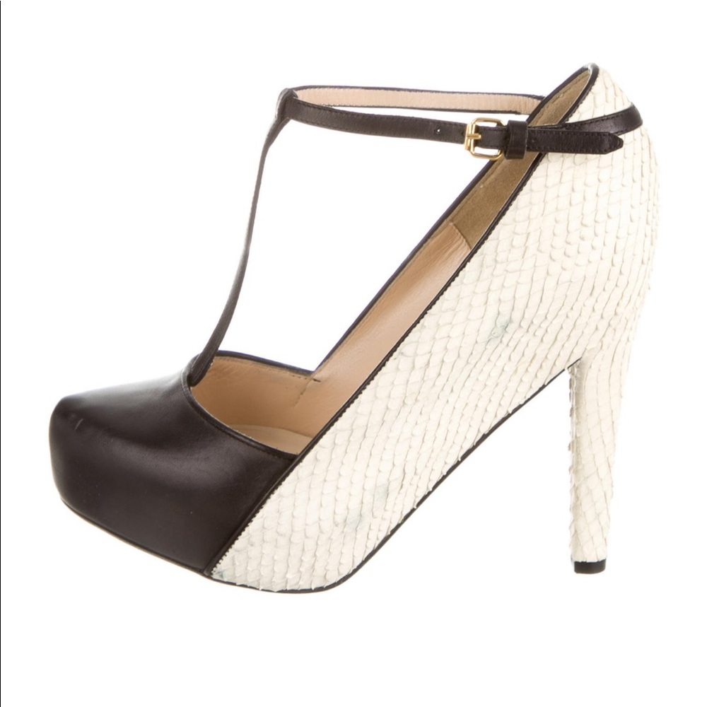 3.1 PHILLIP LIM Fish Scale T-Strap Pumps